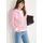 Cecil Langarm Sweatjacke mit Kapuze - Pink