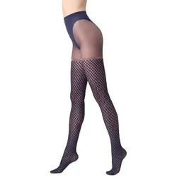 OROBLU Damen Feinstrumpfhose Checked Lace Tights 20 DEN