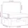 vidaXL Lounge Mittelsofas braun/grau 2 St.