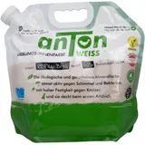 Anton Weiss® Qualitäts Wandfarbe der Spitzenklasse | 4,5L für 40m2 | im wiederverschließbaren Beutel | 60% < Kunststoff | hohe Deckkraft & Kratzfestigkeit | matt, geruchsarm | natürlich vegan