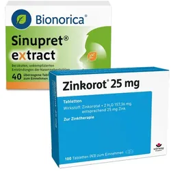Sinupret Extract + Zinkorot  25 40+100 St