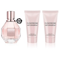 Viktor & Rolf Flowerbomb femme/woman Geschenkset (Eau de Parfum,30ml+Duschgel,50ml+Bodylotion,50ml), 130 ml