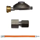 TGO Anschlußgarnitur für Gasgeräte 50mbar Druckminderer Gasgrill Gas G 1/2" IG