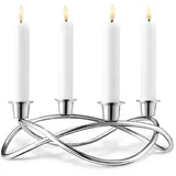 Georg Jensen Kerzenleuchter Season Edelstahl Silber