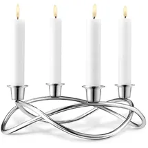 Georg Jensen Kerzenleuchter Season Edelstahl Silber