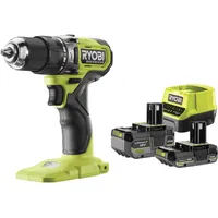 RYOBI Bohrmaschine & Akkuschrauber, Akku-Hammerbohrschrauber RPD18BL-2C42S 18V 1*2.0Ah 1*4.0Ah