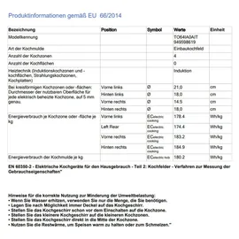 AEG TO64IA0AIT Induktionskochfeld Autark