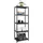 shelfr Industrial Design Metallregal 61x41x170 Standregal 5 Ebenen Metall Regal Schwarz