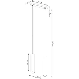 Sollux Lighting Lagos 2-flg. 30 cm beige