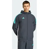 adidas Tiro 26 Essentials Kapuzenjacke Herren Night Grey/Mint Rush/White L