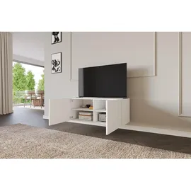 altdecor ELIO Lowboard 100 cm x 40 cm x 40 cm Weiß Holz
