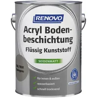 Renovo Bodenbeschichtung/Flüssigkunststoff seidenmatt, steingrau RAL 7030
