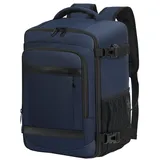 KLOSTAIN Handgepäck Rucksack 40x20x25 für Ryanair Klein Handgepäck Rucksack Flugzeug Reiserucksack Tasche Rucksack Handgepäck Eurowings für Damen Herren Schulrucksack Teenager,Tiefblau