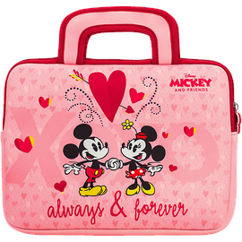 PEBBLE GEAR PG916731M Mickey & F8 Carry Bag Always Forever Gaming Tasche, Rosa/Rot