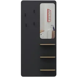 Garderobe Buket Anthrazit mit Spiegel 9253