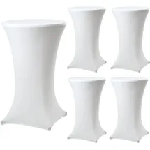 Trutzholm Stehtischhusse Weiß Ø 60 cm 5er Set
