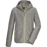 KILLTEC Jungen Strickfleecejacke/Fleecejacke mit Kapuze KOW 364 BYS KNTFLC JCKT, dark moss, 176,