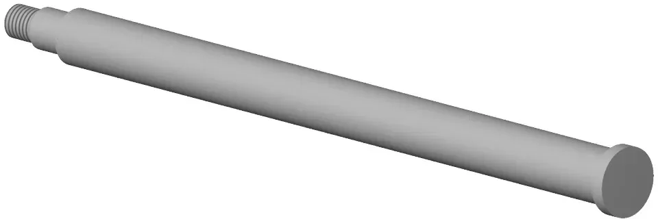 Dornbracht Bürstengriff Ersatzteile 90282253804 D. 25 x 296 mm Platin gebürstet 90282253804-06