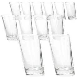 12x Pisa Longdrinkgläser 270ml Trink-Glas Cocktail Saft Wasser dicker Boden
