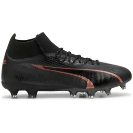 Puma Ultra PRO FG/AG Soccer Shoe, Black-Copper Rose, 45