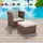 vidaXL Gartensessel 59 x 59 x 30 cm braun