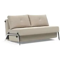 INNOVATION LIVING TM Schlafsofa Cubed Klappsofa, hochwertige Schlaffunktion, Design und extra Komfort, Frontauszug, sehr platzsparend, abgewinkelt Sitzen, waagerecht liegen beige