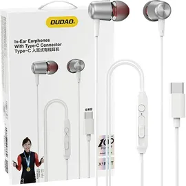 DUDAO X1PROT In-Ear Wired USB-C Headphones 1.2m - White