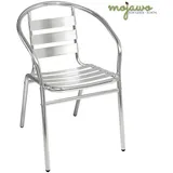 Mojawo Aluminium Gartenstuhl 55 x 60 x 85 cm grau