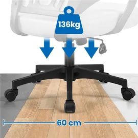 Yaheetech Drehstuhl Mesh Grau