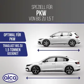 Alca alca® Wagenheber Scherenwagenheber mit Ratsche 1,5t Universal Hubhöhe 104 - 380 mm für Auto/SUV/MPV