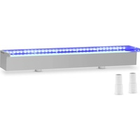 Uniprodo Schwalldusche - 60 cm - LED-Beleuchtung - Blau / Weiß