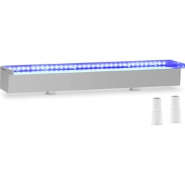 Uniprodo Schwalldusche - 60 cm - LED-Beleuchtung - Blau / Weiß