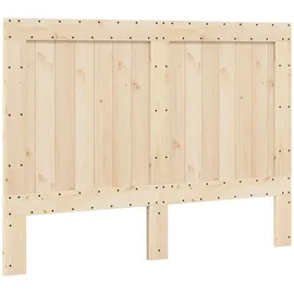 vidaXL Massivholzbett 140 x 200 cm Grau
