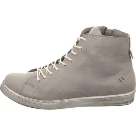 Andrea Conti Damen High Top Sneaker, Hellgrau, 35 EU