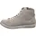 Andrea Conti Damen High Top Sneaker, Hellgrau, 35 EU