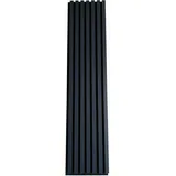 MEBANO. 4er-Set Akustikpaneele Holz 30x132 cm Indigo Blau 3D Wandpaneele aus Holzfunier und Filz Wandverkleidung Innen Paneele Wand