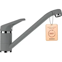 SCHOCK® Küchenarmatur COSMO Croma I Hochdruck Armatur für Spüle I Einhebelmischer 360° drehbar I Standard Norm-Anschlüsse I Messing I 165 mm Höhe 225 mm Ausladung