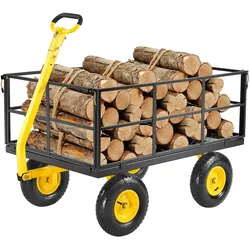 VEVOR Bollerwagen Transportwagen Gartenwagen Gerätewagen Handwagen 116,8x76x43cm