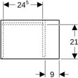 Geberit iCon Seitenelement mit Staubox wandhängend, 37x40x24,5 cm, 502324, 502324JK1