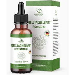 GREEN NUTRITION Igelstachelbart | Löwenmähne | Pilzextrakt Tropfen (50 ml)