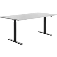 TOPSTAR Büroschreibtisch E-Table grau / Schwarz