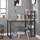 VASAGLE Schreibtisch Computertisch mit Regalböden 120cm LWD48X - Braun/Schwarz