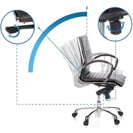 HJH Office PARMA 10 Leder Braun