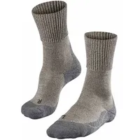 Falke TK1 Wool Damen Wandersocken Adventure Wolle, 1 Paar, Beige (Kitt Mouline 4310), 37-38