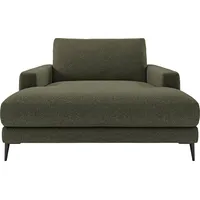 INOSIGN Chaiselongue Downtown Loungemöbel zum Relaxen, B/T/H: 132/170/84 cm, auch in Bouclé, Cord und Easy care - leicht mir Wasser zu reinigen grün