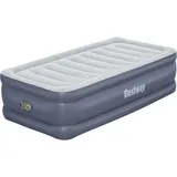 BESTWAY Luftbett mit integrierter Elektropumpe Single XL/Hi 191 x 97 x 51 cm Tritech | Grau, Weiß