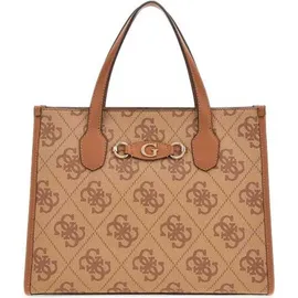GUESS Izzy 2 Schultertasche - Latte Logo - One Size