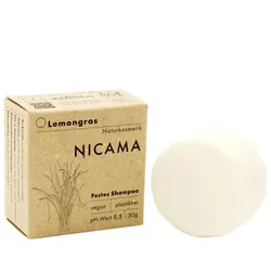 NICAMA Festes Shampoo Lemongras (feines Haar)