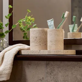 Möve Travertine Grace Zahnbürstenhalter Beige