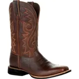 KaloKLU Männer-Cowboy-Stiefel breite klassische Retro-kleine Beine westliche Stiefel mit Spitze Stick Schuhe mit Fersen Anti-Roll-Stiefel - 44 EU